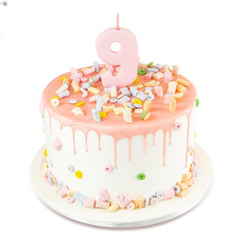 Dečije torte za devojčice Šarena torta za 9. rođendan