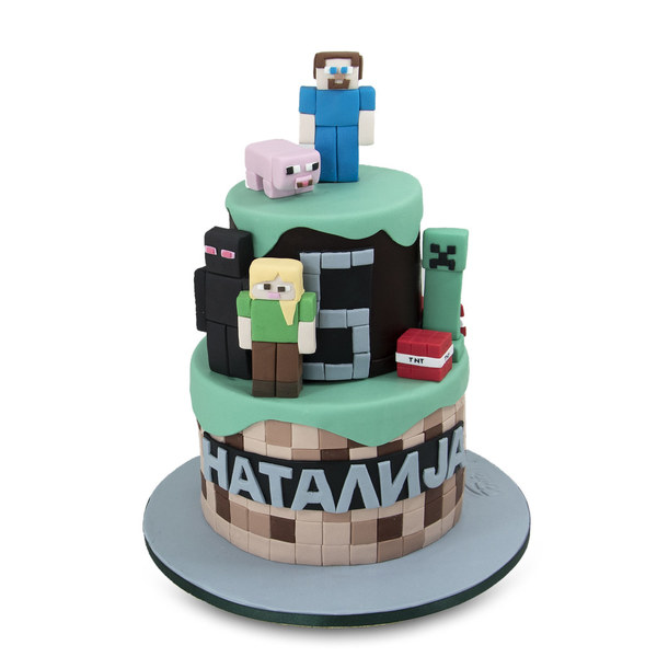 Natalijina Minecraft torta