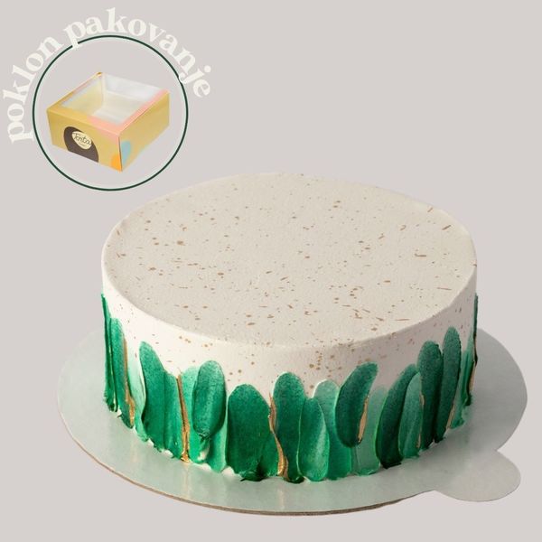 Mini poklon nugat torta - zelena
