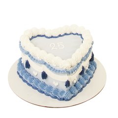 Svečane torte Retro torta plavo srce