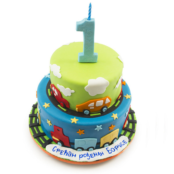 Šarena torta za prvi rođendan
