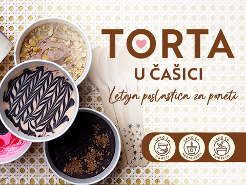 Set TORTA u čašici