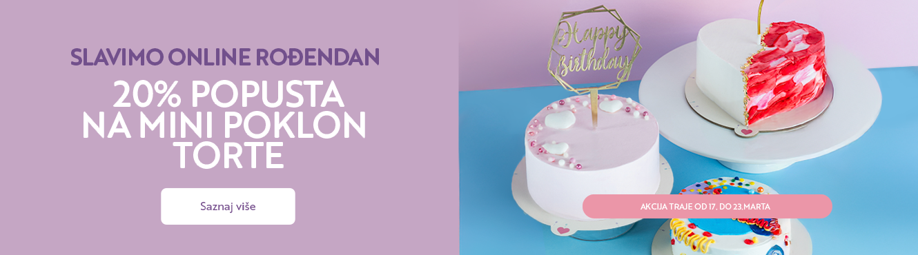 20% popusta na mini poklon torte