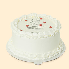 Dečije torte - Baby torta sa crvenim srcima