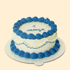 Dečije torte - Retro plava baby tortica