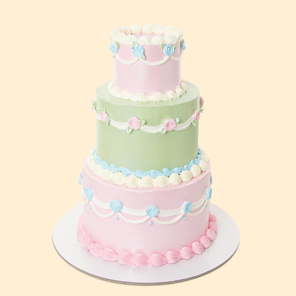 Pastelna retro torta