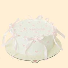 Dečije torte - Nežna roze torta za 2. meseca