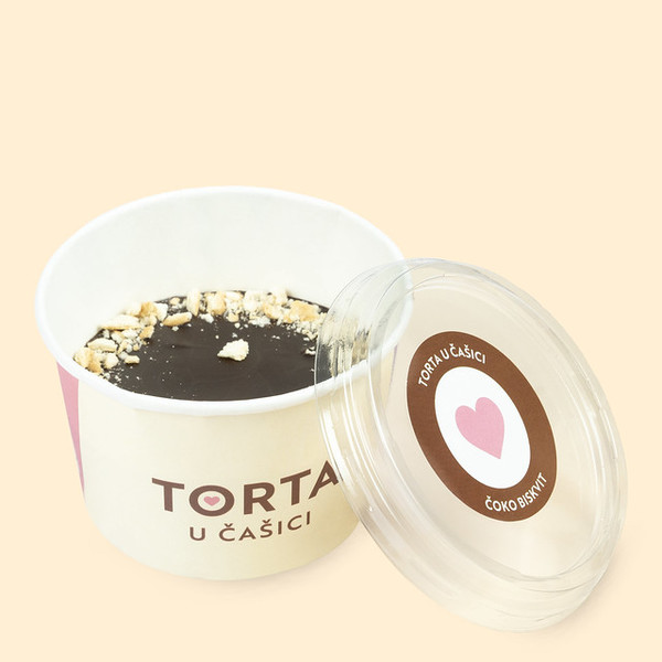 Čoko biskvit - posna torta u čašici