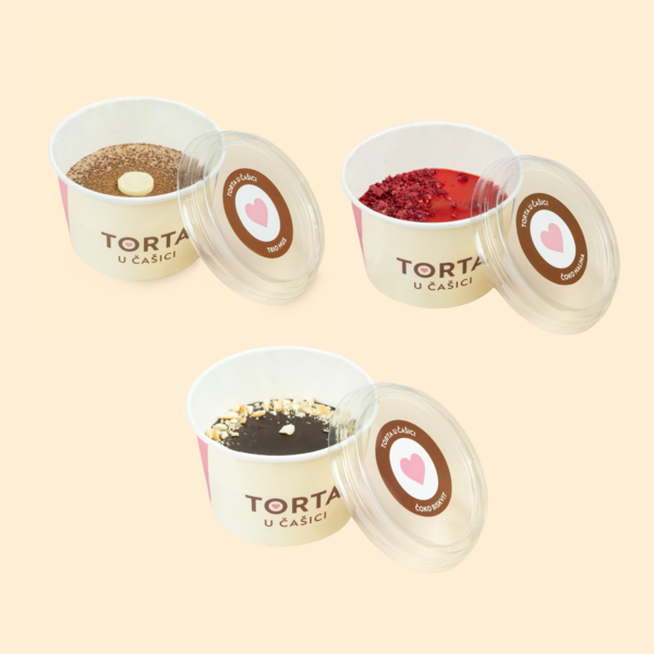 Set TORTA u čašici
