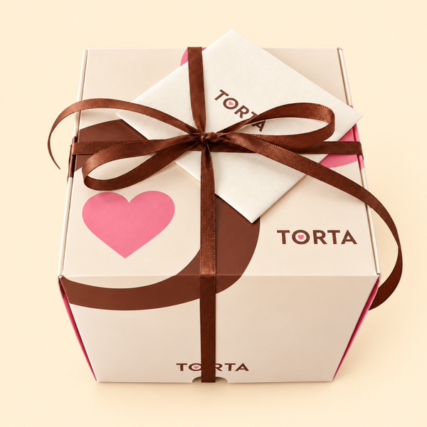 4-Mini torta - plava mašna