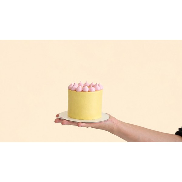 3-Mini torta - puf žuta