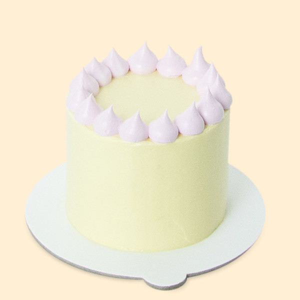 Mini torta - puf žuta
