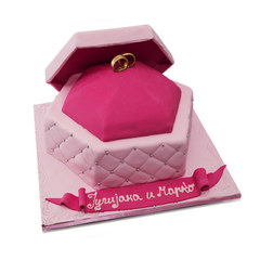 Svadbene torte Pink kutija sa burmama