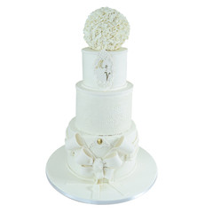 Svadbene torte Snežno bela svadbena torta