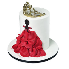 Svečane torte Devojka u crvenoj haljini