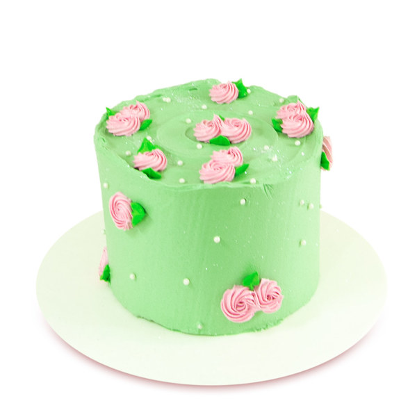Zelena cvetna torta
