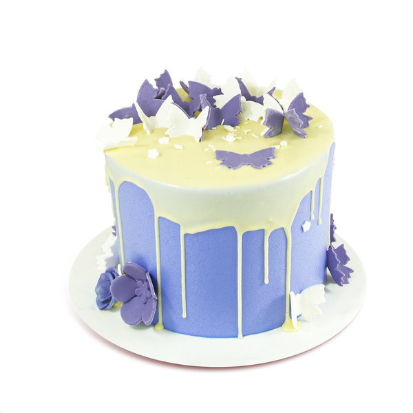 Lila torta sa leptirićima