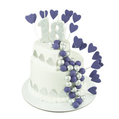 Svečane torte Torta sa lila srcima