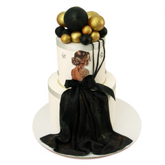 Svečane torte - Crna svečana haljina