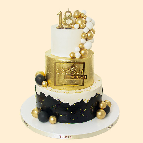 Torta zlatni glamur