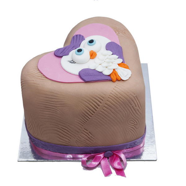 Torta - roze sovica